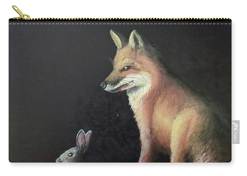 Fine Art Zip Pouch featuring the painting On the Eighth Day by Kevin Daly