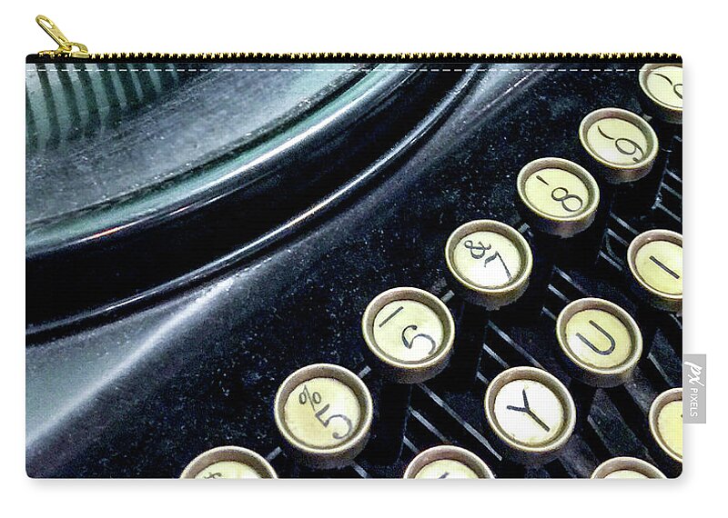 Typewriter Carry-all Pouch featuring the photograph Writers Best Friend by Kerry Obrist