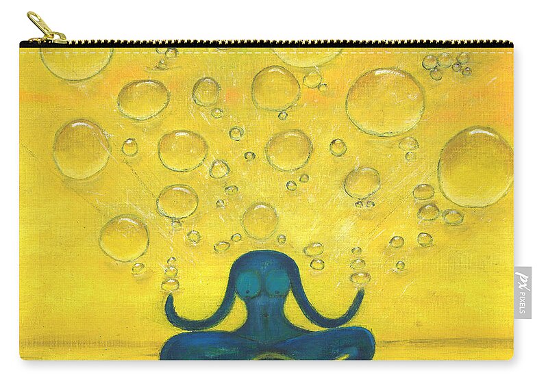 Spirituality Zip Pouch featuring the painting One Consciousness by Esoteric Gardens KN