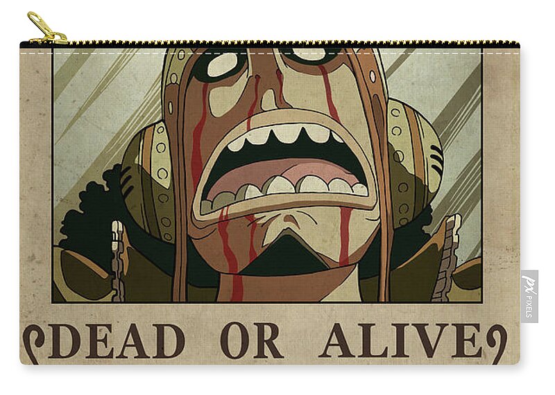 One Piece Wanted Poster - USOPP Zip Pouch by Niklas Andersen - Pixels Merch