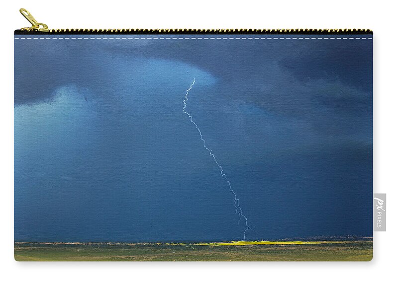 Derek Kaplan Carry-all Pouch featuring the painting Opt.3.21 'Storm' by Derek Kaplan