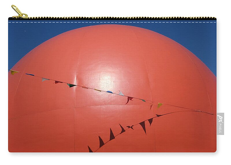 Abstract Carry-all Pouch featuring the photograph Orange Planet 4 by Kreddible Trout