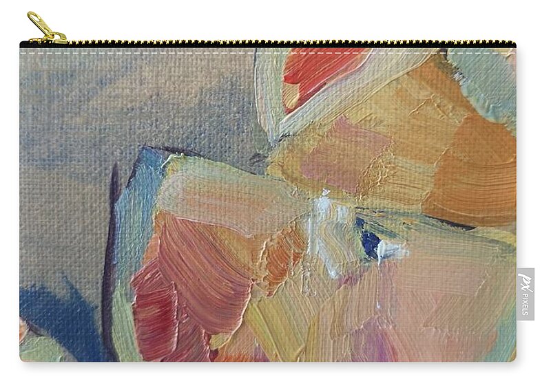 Oil Painting Zip Pouch featuring the painting Orange Slices by Sheila Romard