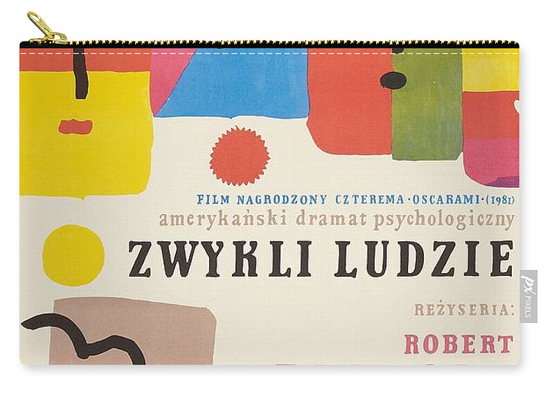 Synopsis Zip Pouch featuring the mixed media ''Ordinary People'', 1980, movie poster by Movie World Posters