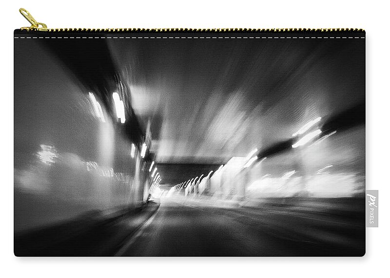 Tunnel Zip Pouch featuring the photograph Oregon Tunnel by Jim Whitley