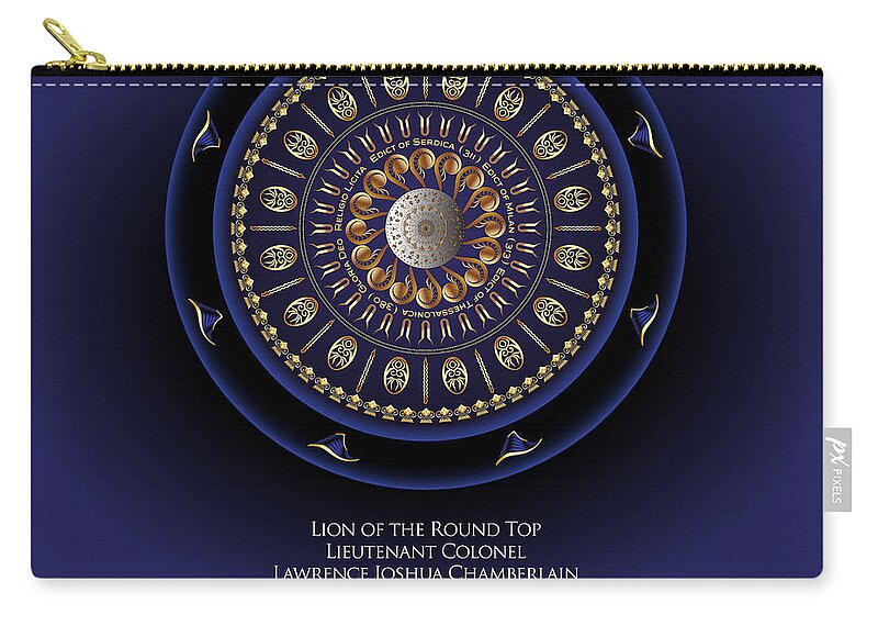 Mandala Graphic Carry-all Pouch featuring the digital art Ornativo Vero Circulus No 4233 by Alan Bennington