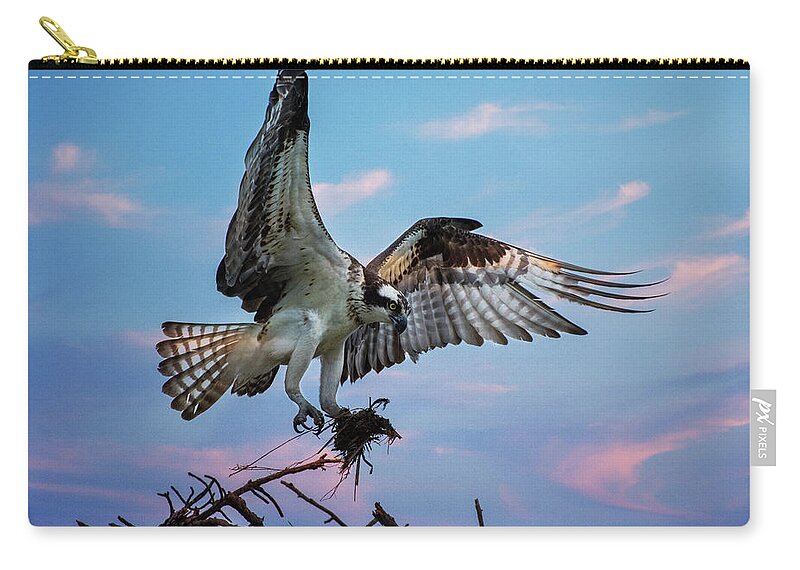 Osprey Zip Pouch featuring the photograph Osprey by Crystal Wightman