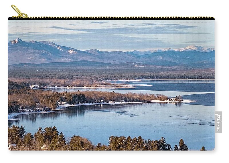  Zip Pouch featuring the photograph Ossipee Lake by John Gisis