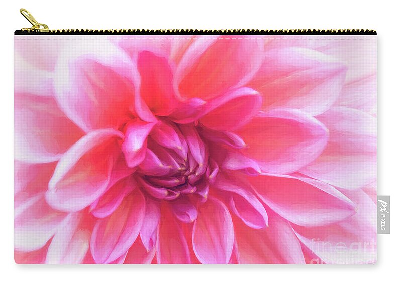 Dahlia Otto's Thrill Zip Pouch featuring the photograph Otto's Thrill Dahlia Up Close by Anita Pollak