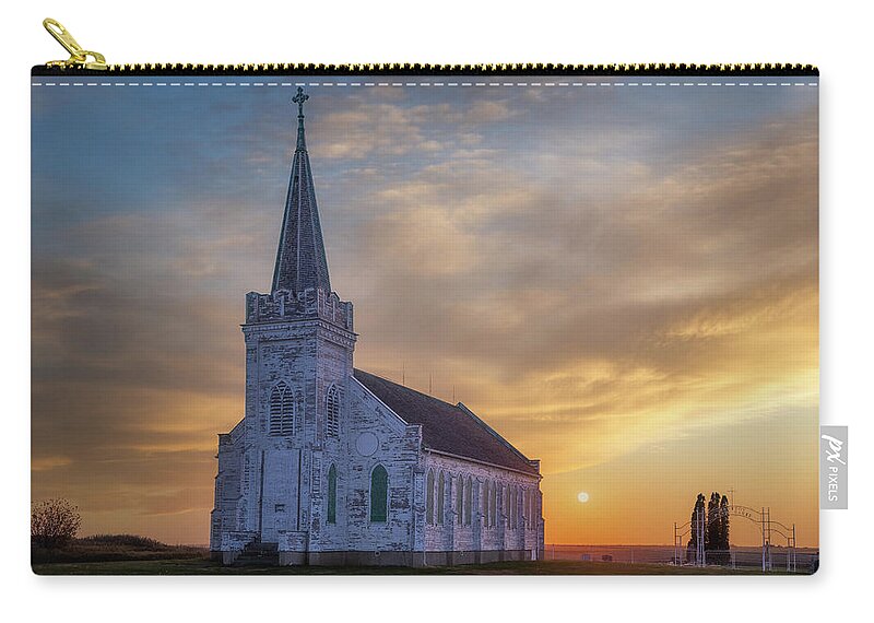 Nebraska Carry-all Pouch featuring the photograph Our Lady's Sunset by Darren White