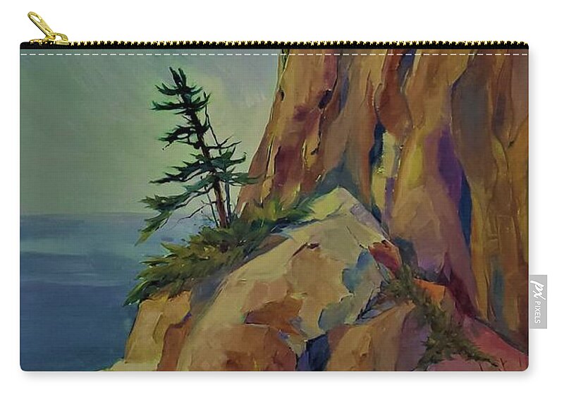 Oil Painting Zip Pouch featuring the painting Our Ontario Playground by Sheila Romard