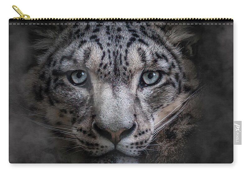 Animals Zip Pouch featuring the photograph Out of the mist by Chris Boulton