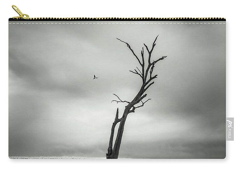 Monochrome Carry-all Pouch featuring the photograph Out West by Grant Galbraith