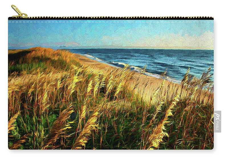 North Carolina Zip Pouch featuring the photograph Outer Banks View AP by Dan Carmichael