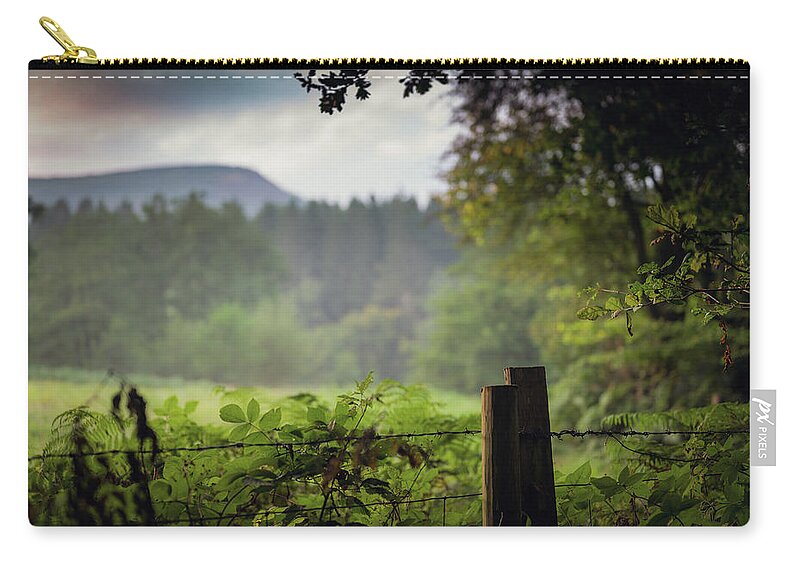 Fence Zip Pouch featuring the photograph Outside by Gavin Lewis