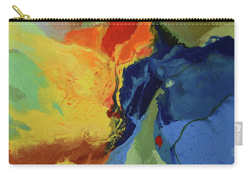  Carry-all Pouch featuring the painting Overcome by Linda Bailey