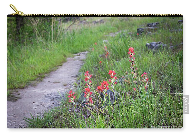 Paint Zip Pouch featuring the photograph Paint Brush Trail by Dennis Hedberg