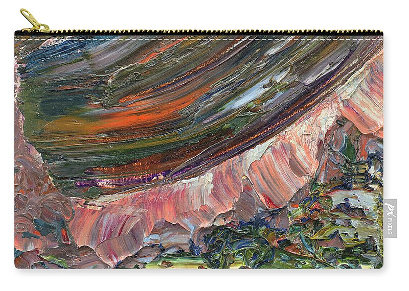 Abstract Carry-all Pouch featuring the painting Paint number 10 by James W Johnson