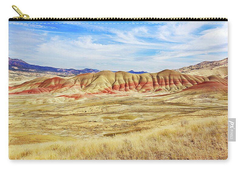 Landscape Zip Pouch featuring the photograph Painted Hills by Loyd Towe Photography