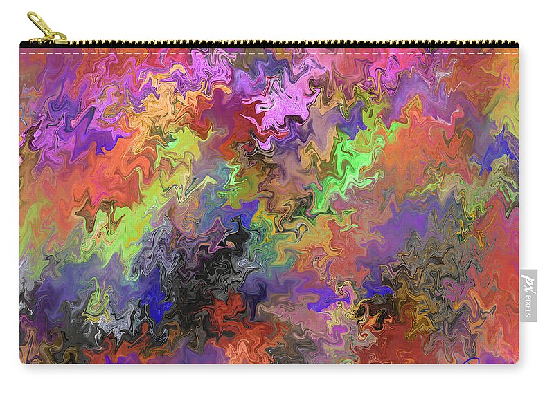 Swirl Carry-all Pouch featuring the digital art Painted Magic by Susan Fielder