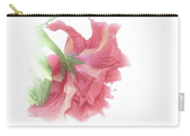 Shara Abel Zip Pouch featuring the photograph Painterly Pink by Shara Abel