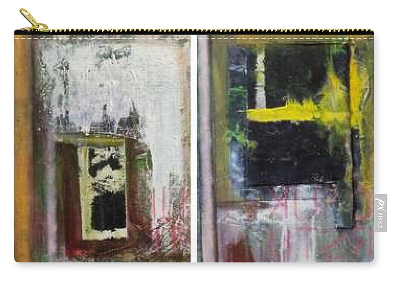  Zip Pouch featuring the painting Pairing by Try Cheatham
