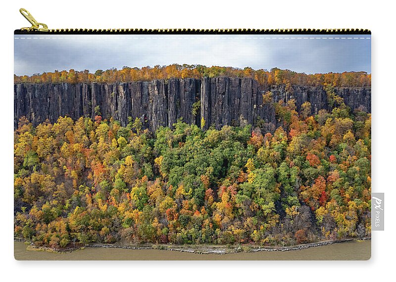 Autumn Zip Pouch featuring the photograph Palisade Cliffs in Autumn 3 by Kevin Suttlehan