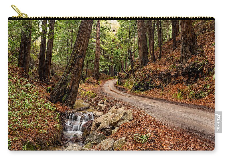 Palo Colorado Canyon Zip Pouch featuring the photograph Palo Colorado Canyon by Derek Dean