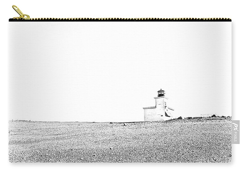 Lighthouse Zip Pouch featuring the photograph Parrsboro Light by Alan Norsworthy