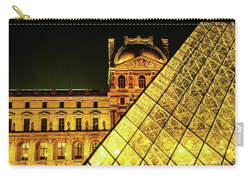 Louvre Carry-all Pouch featuring the photograph Past And Present - Louvre Museum, Paris, France by Earth And Spirit