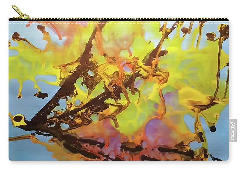  Zip Pouch featuring the painting Pastel 04 by Jimmy Williams
