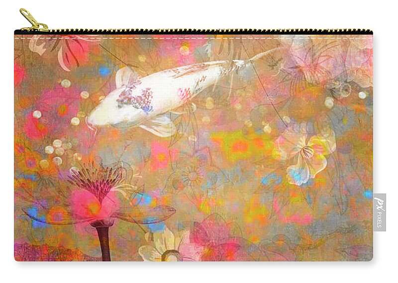 Watercolors Zip Pouch featuring the digital art Pastel Euphoria by Claudia McKinney