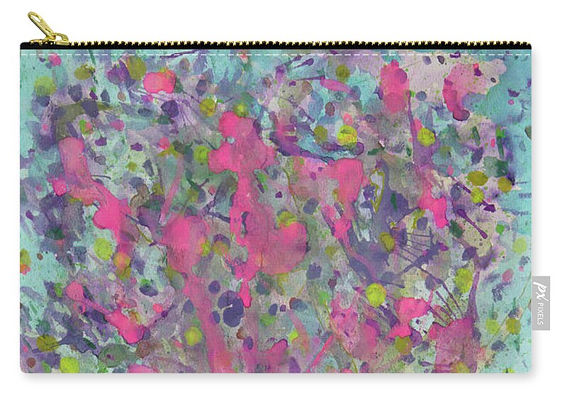 Abstract Zip Pouch featuring the painting Beauty of Life by Tessa Evette
