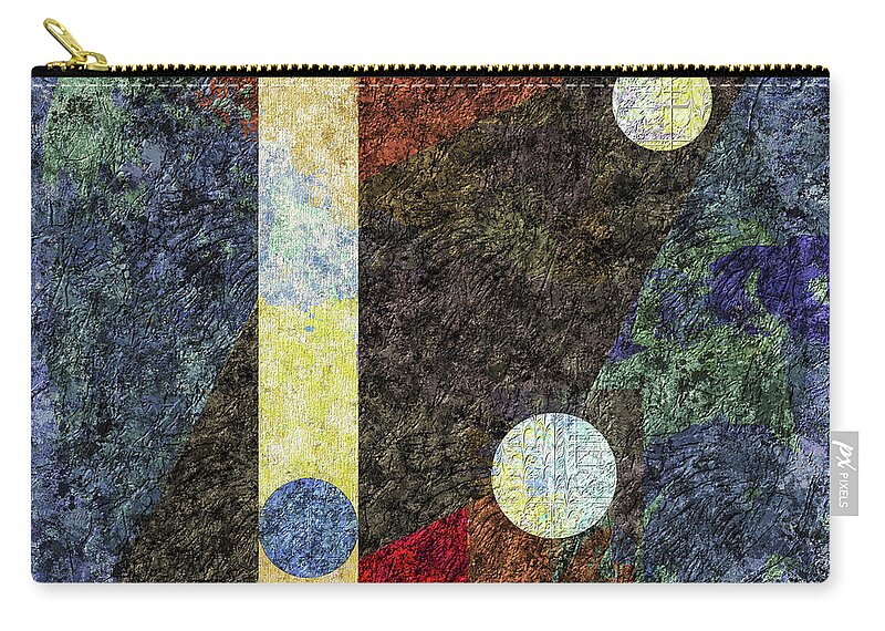 Abstract Zip Pouch featuring the painting Path Leads To Infinity by Horst Rosenberger