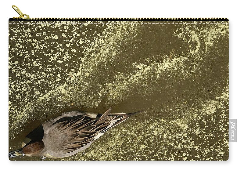Sarah P. Duke Gardens Carry-all Pouch featuring the photograph Path Thru Pollen by Melissa Southern