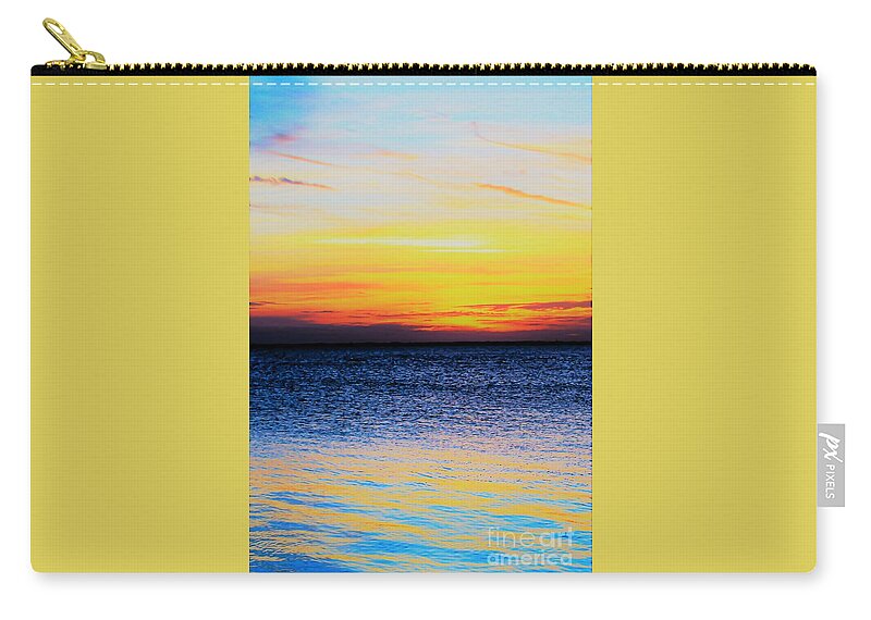 Sunset Zip Pouch featuring the photograph Peace 2 by Joanne Carey