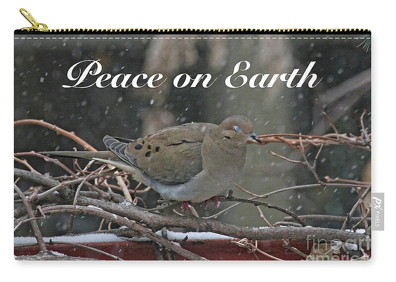 Greeting Cards Zip Pouch featuring the photograph Peace on Earth by Patricia Youngquist