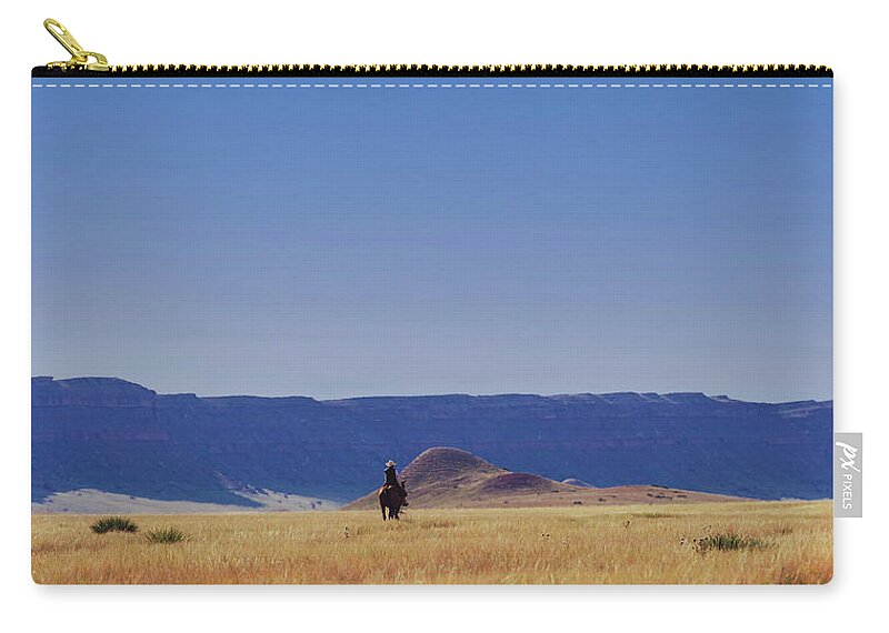 Cowboy Zip Pouch featuring the photograph Peace by Pamela Steege