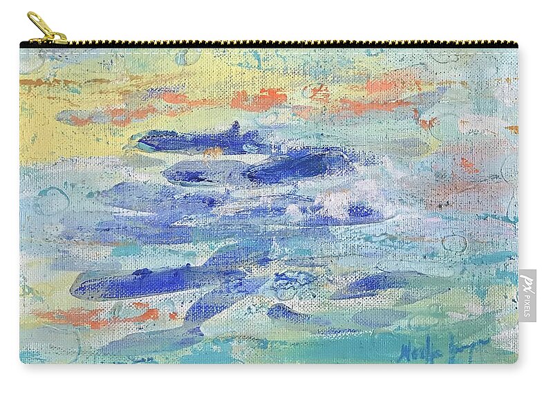 Beach Carry-all Pouch featuring the painting Peaceful Afternoon by Medge Jaspan