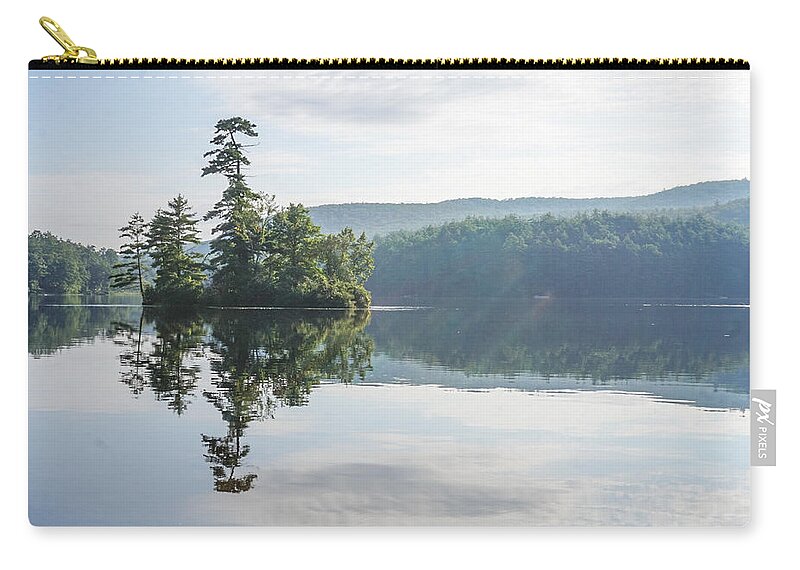 Lake Luzerne Zip Pouch featuring the photograph Peaceful Sunday by Kendall McKernon