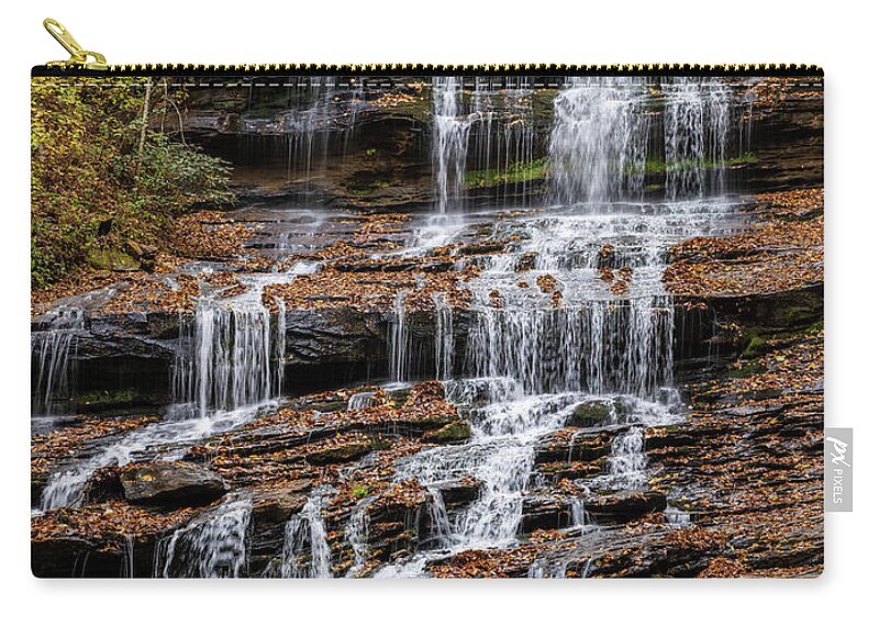 2022 Zip Pouch featuring the photograph Pearson Falls by Charles Hite
