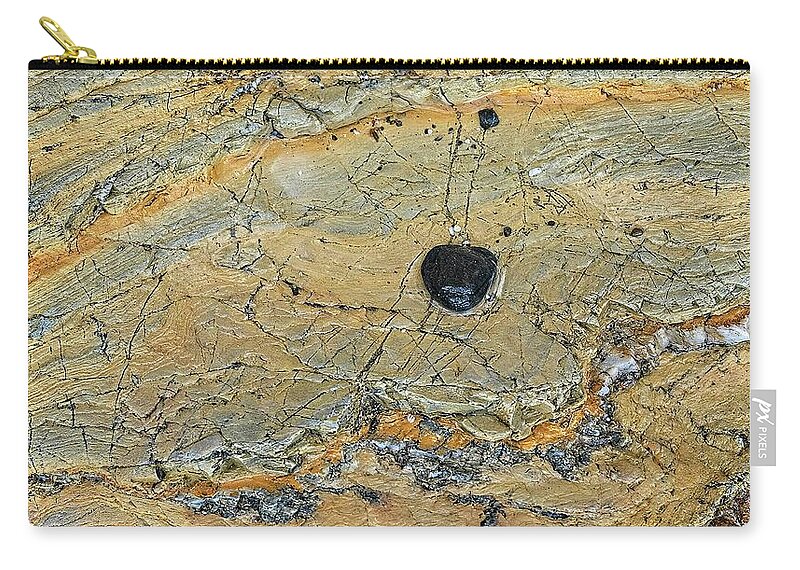 Australia Zip Pouch featuring the photograph Pebble on Rock, Batemans Bay - Australia by Steven Ralser
