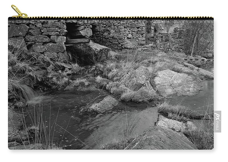 Mill Zip Pouch featuring the photograph Penha Garcia Mills and Nature by Angelo DeVal