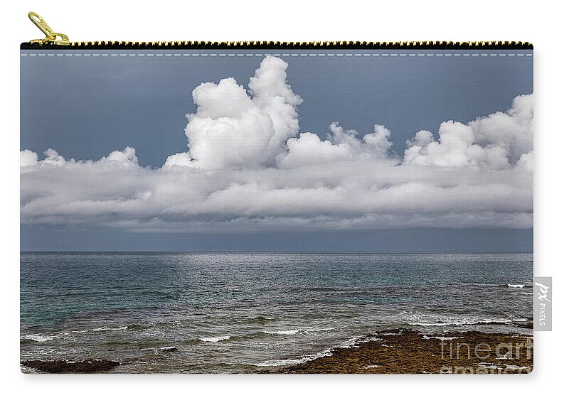 Sunabe Seawall Zip Pouch featuring the photograph Perseverance by Rebecca Caroline Photography