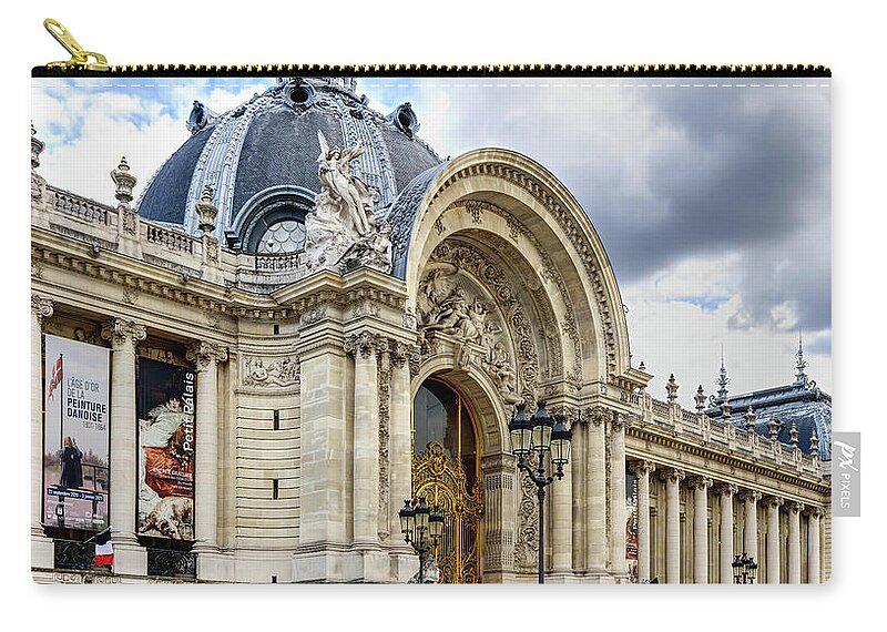 Petit Palais Paris Zip Pouch featuring the photograph Petit Palais Paris Full by Weston Westmoreland