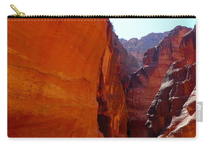 Taxi Zip Pouch featuring the photograph Petra Taxi by Tina Mitchell