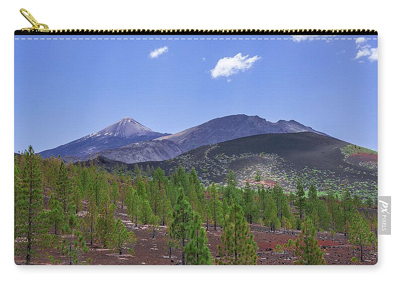 Mountains Zip Pouch featuring the photograph Pico del Teide in Teide National Park by Sun Travels