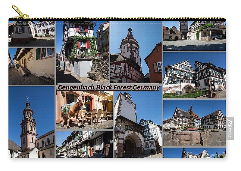 Gengenbach Zip Pouch featuring the photograph Picturesque Gengenbach by Eva Lechner
