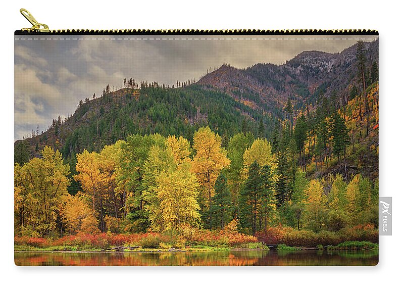Fall Zip Pouch featuring the photograph Picturesque Tumwater Canyon by Dan Mihai