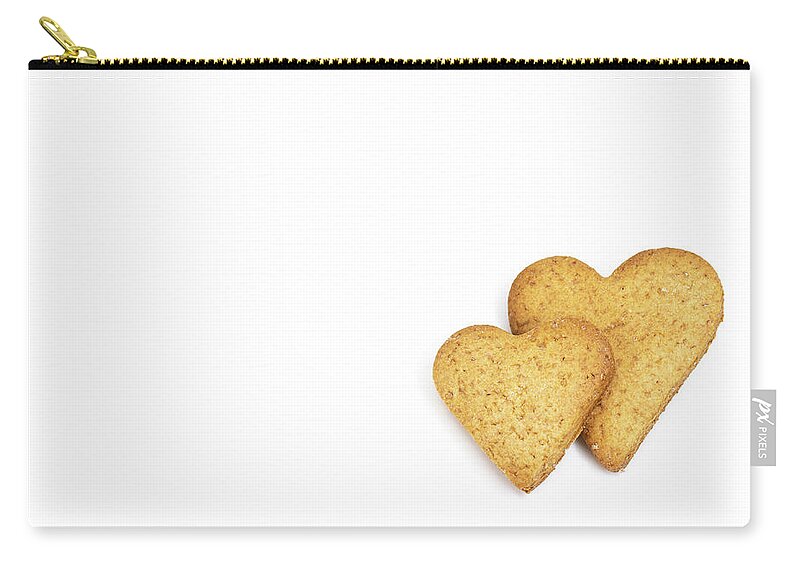 Background Carry-all Pouch featuring the photograph Pieces of heart shaped gingerbread by Viktor Wallon-Hars